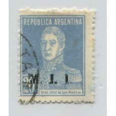 ARGENTINA SERVICIO OFICIAL GJ 415g ESTAMPILLA CON VARIEDAD USADA